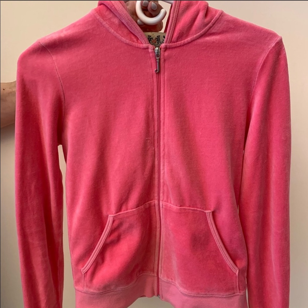 Juicy Couture Pink Velour Jacket Women’s Medium